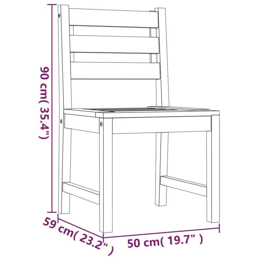 Ensemble à manger de jardin 7 pcs Bois de teck solide - 9