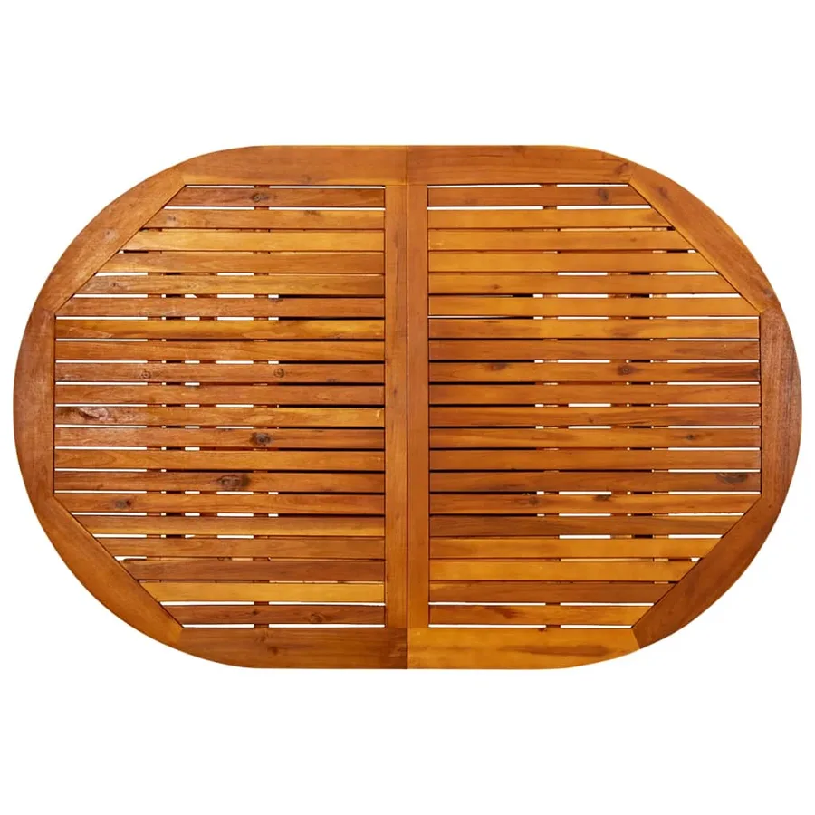 Table de jardin (150-200)x100x75 cm Bois d'acacia massif - 8