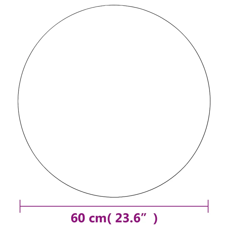 Miroirs muraux 2 pcs 60 cm Rond Verre - 6