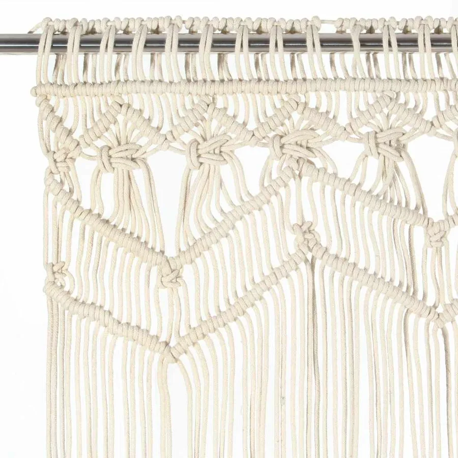 Rideau en macramé 140x240 cm Coton - 3