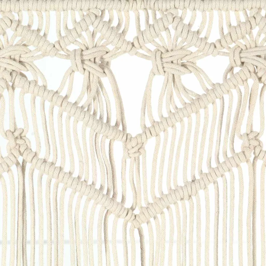 Rideau en macramé 140x240 cm Coton - 4