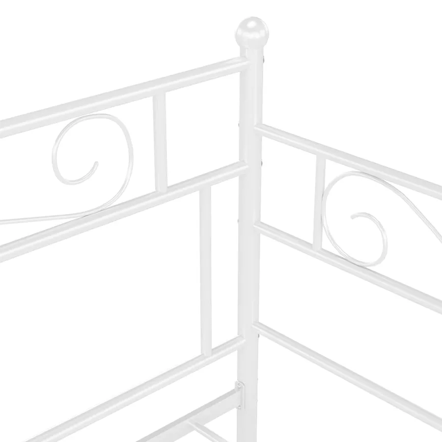 Cadre de canapé-lit extensible sans matelas blanc 90x200 cm - 10