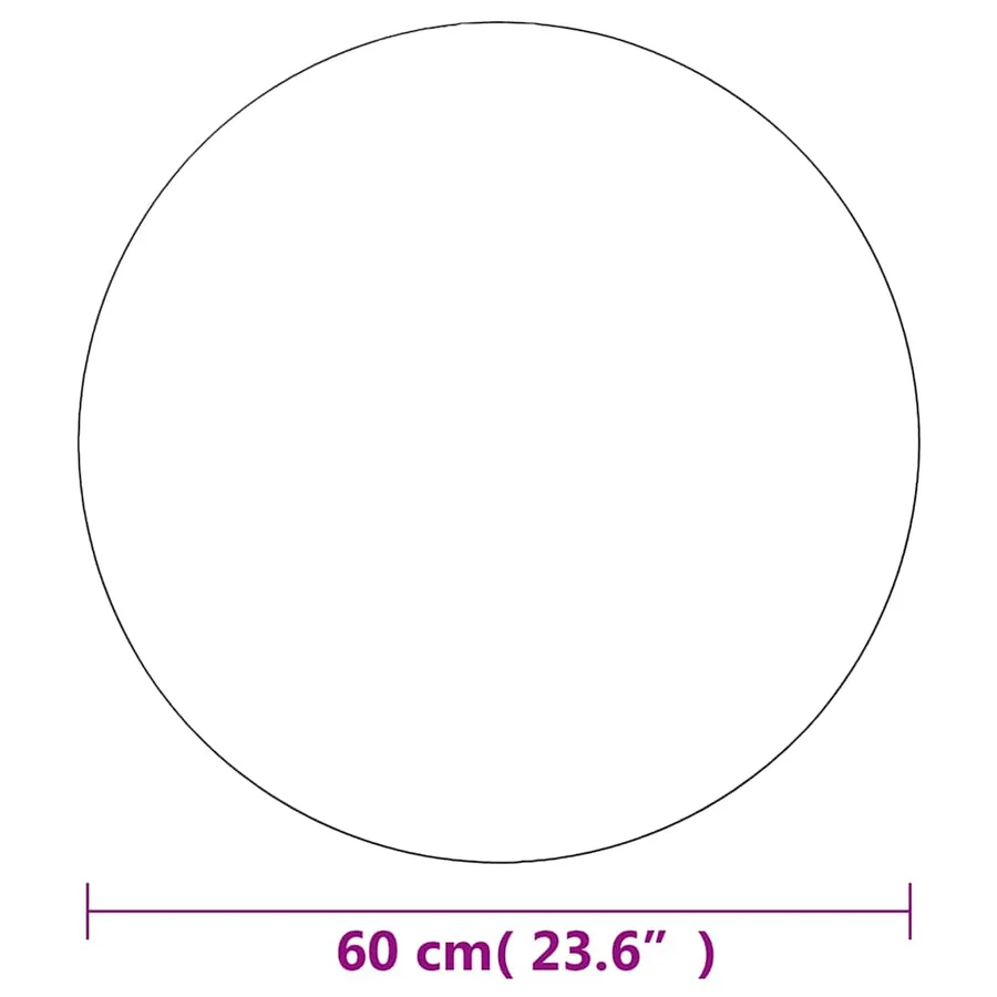 Miroir mural 60 cm Rond Verre - 7