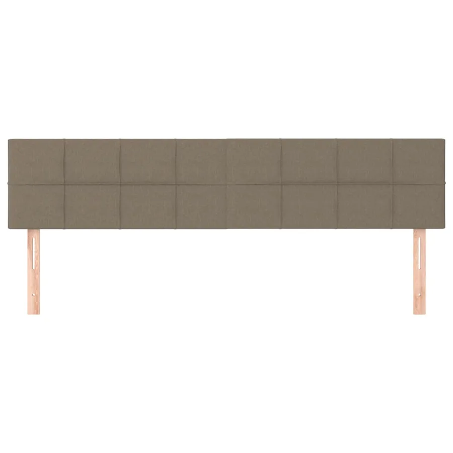Têtes de lit Taupe 200x5x78/88 cm Tissu - 3