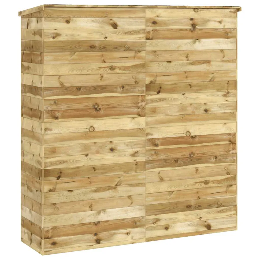 Abri à outils de jardin 163x50x171 cm Bois de pin solide - 5