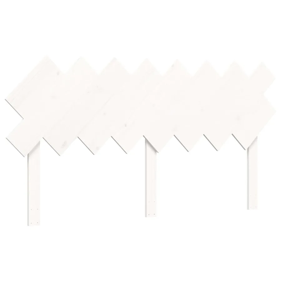 Cadre de lit sans matelas blanc 160x200 cm bois de pin massif - 8