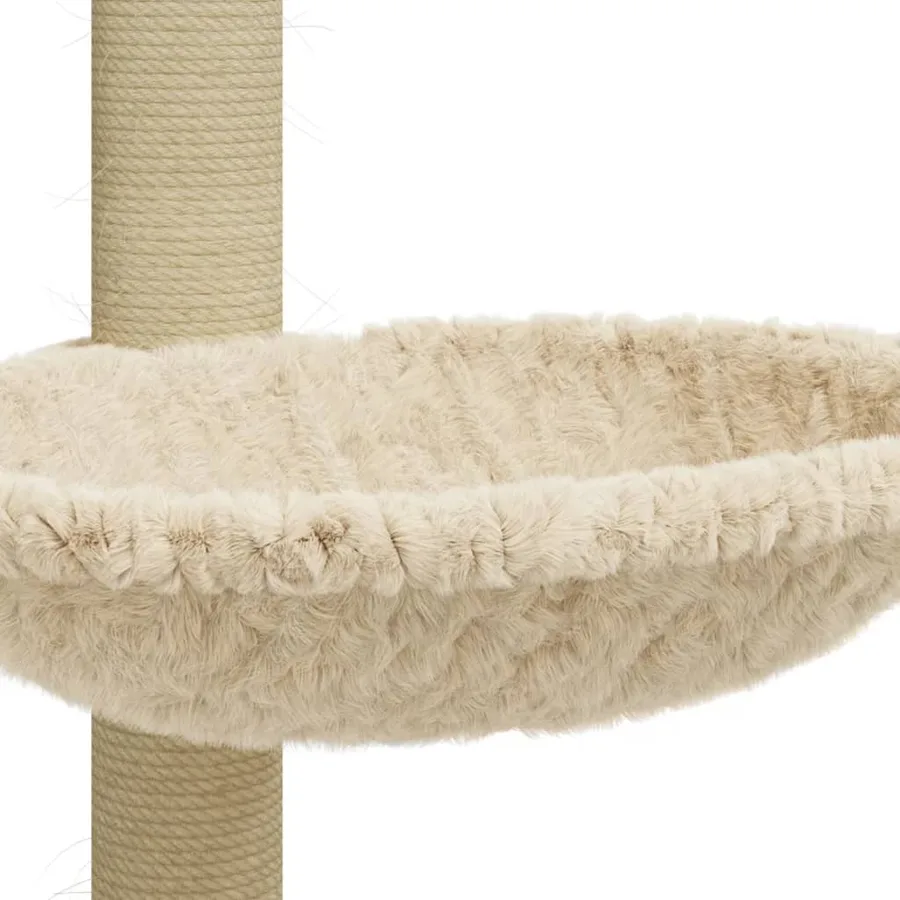 Arbre à chat avec griffoir en sisal Crème 74 cm - 8