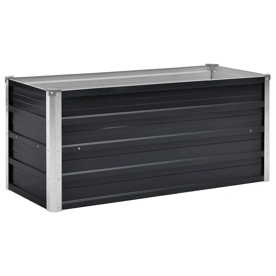 Lit surélevé de jardin Anthracite 100x40x45 cm Acier galvanisé - 2
