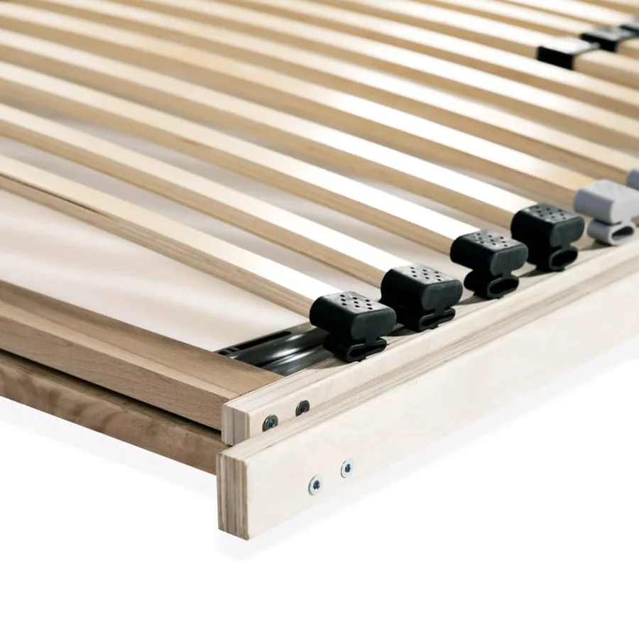 Sommiers à lattes sans matelas 2 pcs avec 28 lattes 90x200 cm - 7