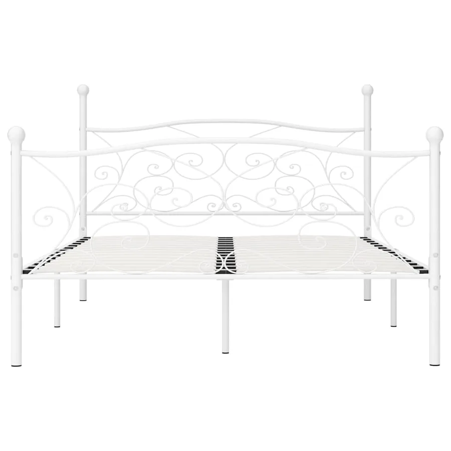 Cadre de lit sans matelas avec sommier à lattes métal 120x200cm - 3
