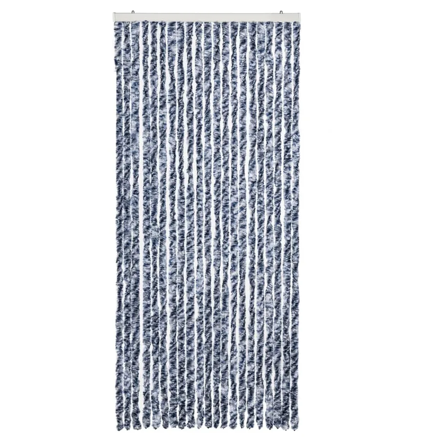 Moustiquaire Bleu blanc et argenté 90x220 cm Chenille - 3