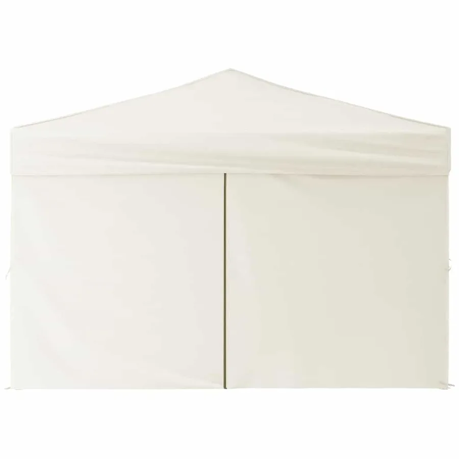 Tente de réception pliable avec parois Crème 3x3 m - 4