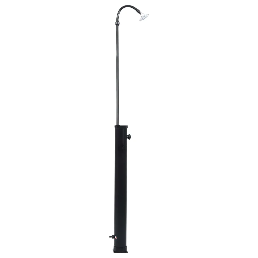 Douche solaire de jardin Noir 215 cm 8 L - 5