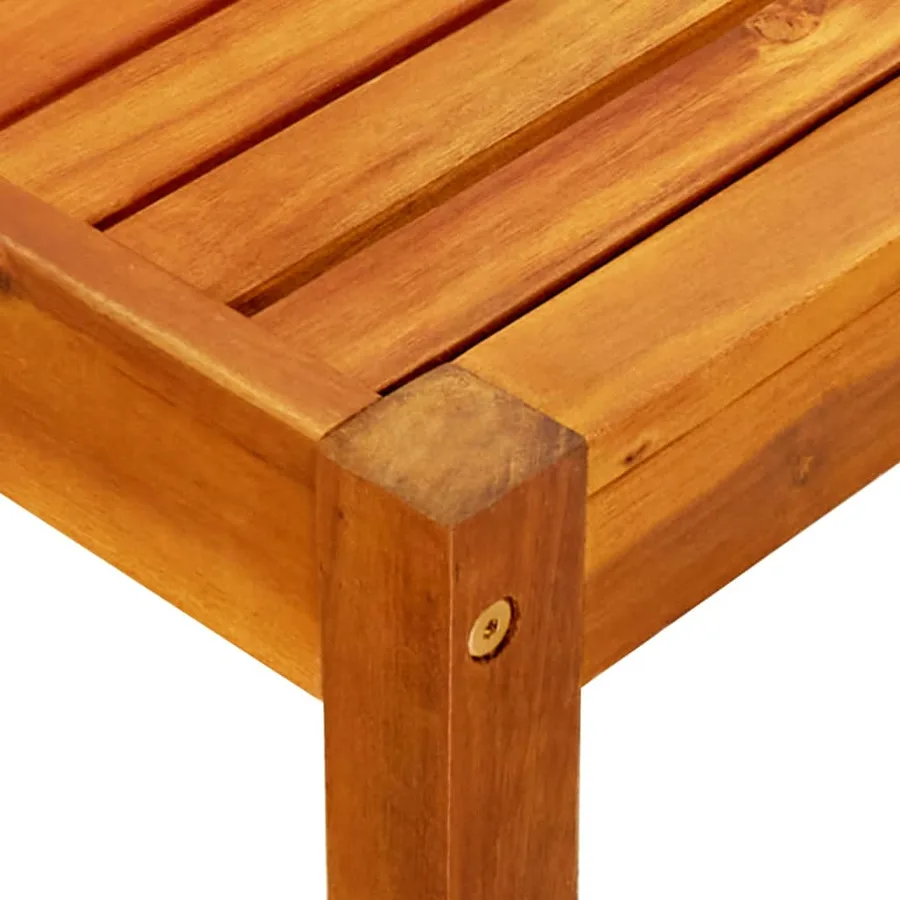 Table de jardin 85x57x29 cm Bois d'acacia massif - 4