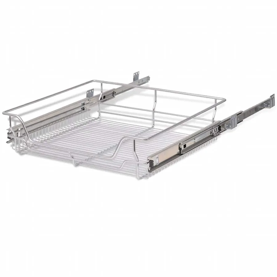 Panier en treillis métallique 2 pcs 600 mm Argenté - 6