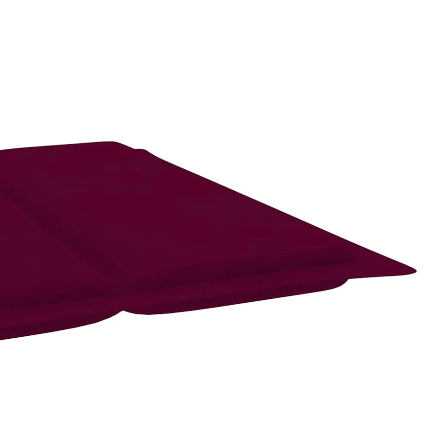 Chaise longue à bascule avec coussin Bois de teck solide - 13
