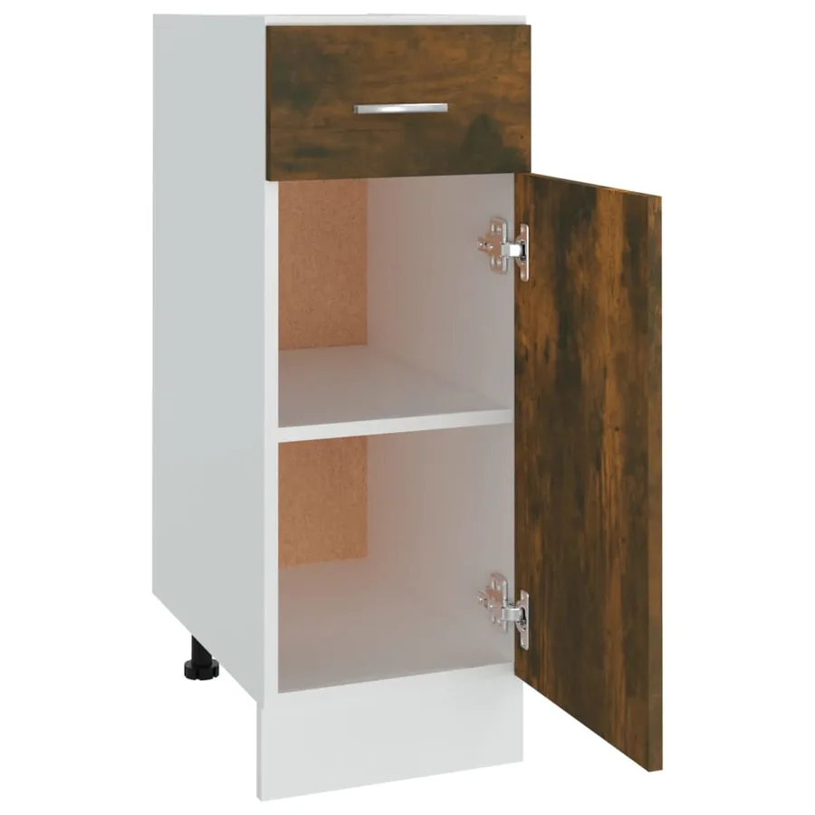 Armoire à tiroirs "Lyon" Chêne fumé 30 x 46 x 81,5 cm Bois d'ingénierie - 7