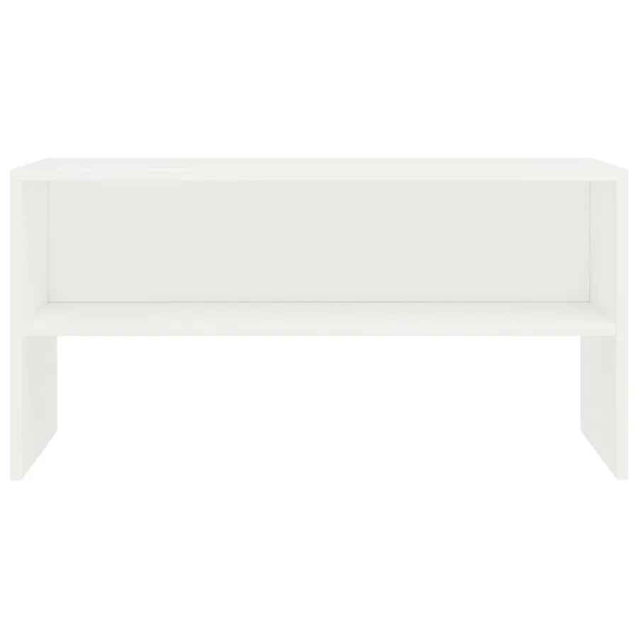 Meuble TV Blanc 80x40x40 cm Bois d’ingénierie - 4