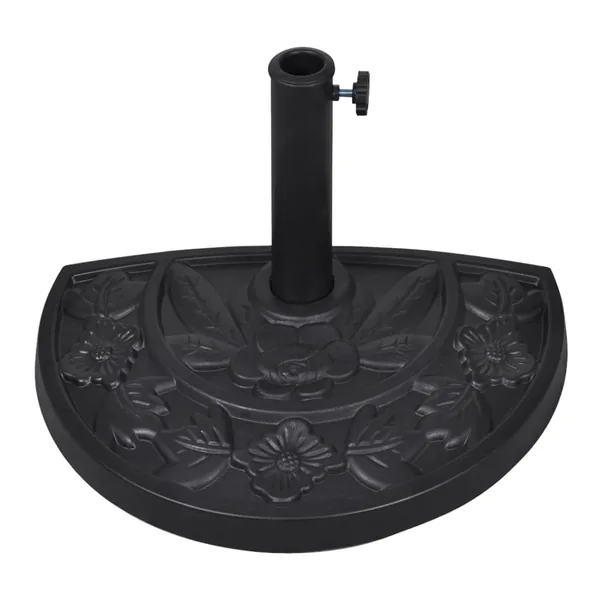Socle de parasol demi-rond Résine