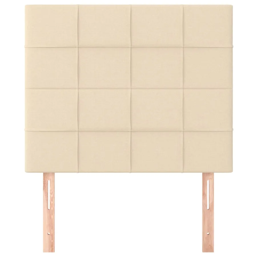 Tête de lit Crème 100x5x118/128 cm Tissu - 3