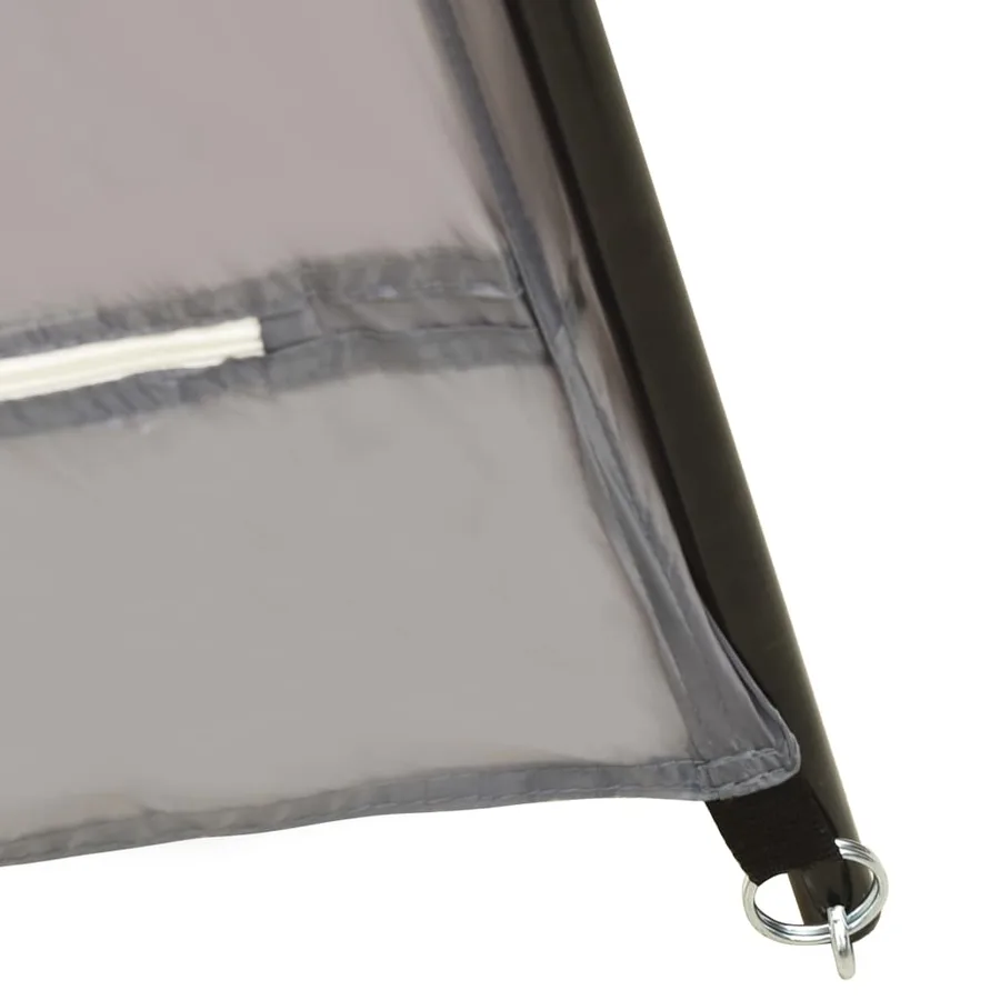 Tente de piscine Tissu 590x520x250 cm Gris - 4