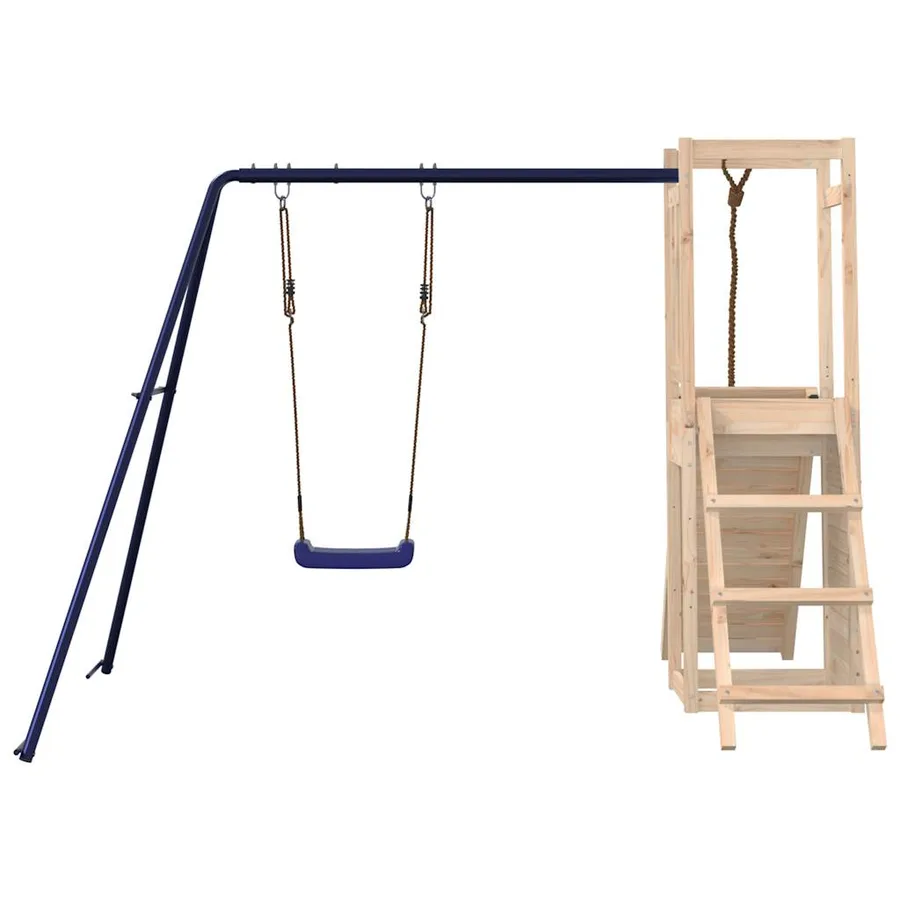 Aire de jeux d'extérieur bois de pin massif - 6