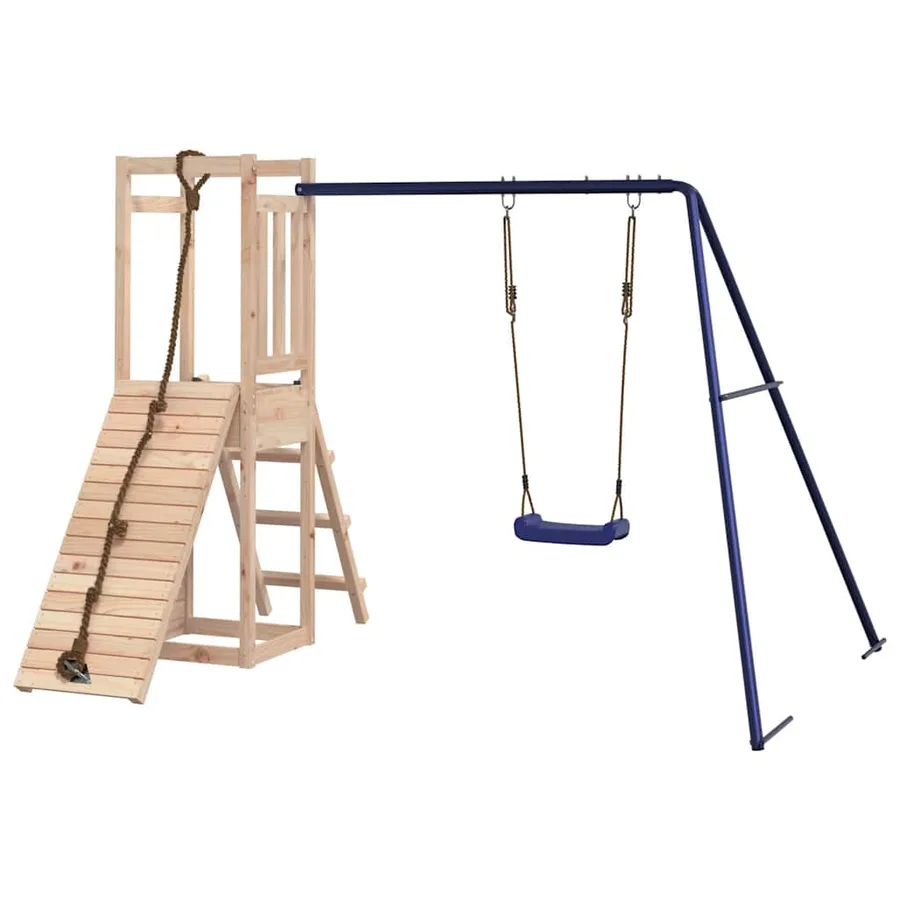 Aire de jeux d'extérieur bois de pin massif - 7