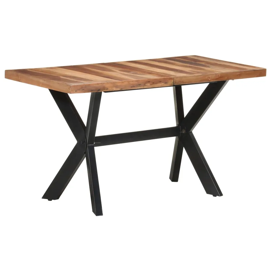 Table de salle à manger 140x70x75 cm Bois avec finition miel - 10