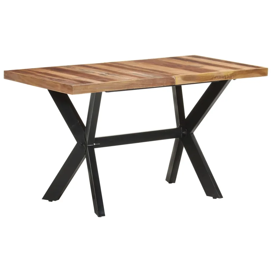 Table de salle à manger 140x70x75 cm Bois avec finition miel - 7