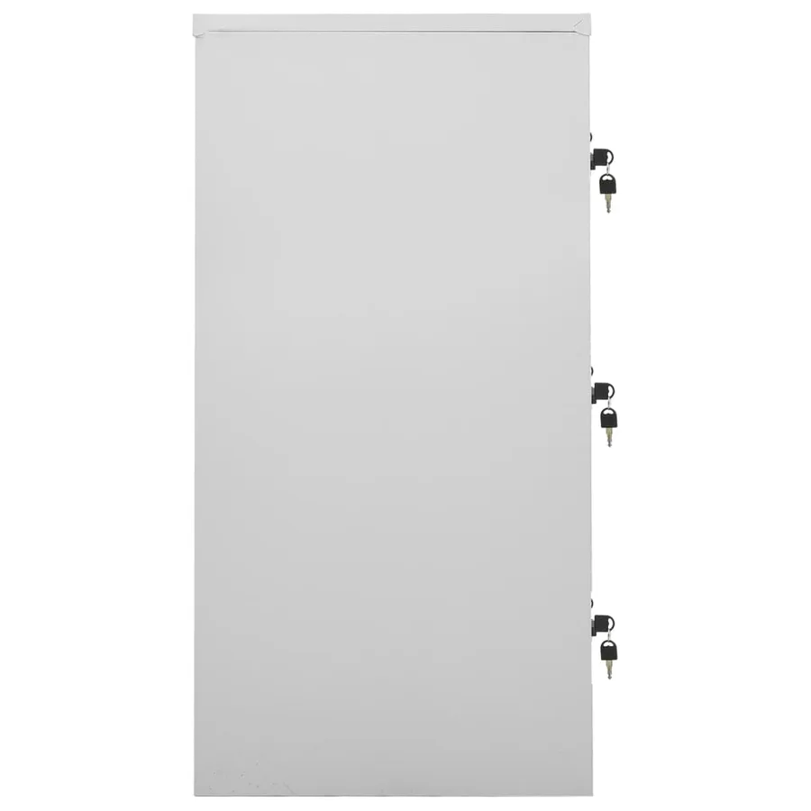 Armoires à casiers 5 pcs Gris clair 90x45x92,5 cm Acier - 4