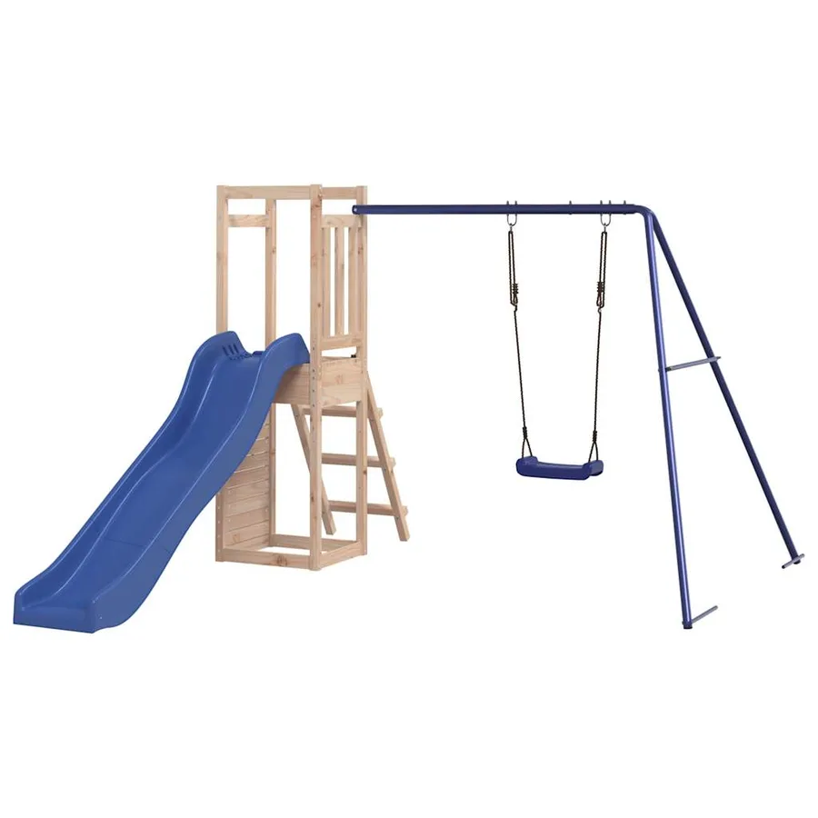 Aire de jeux d'extérieur bois de pin massif - 7