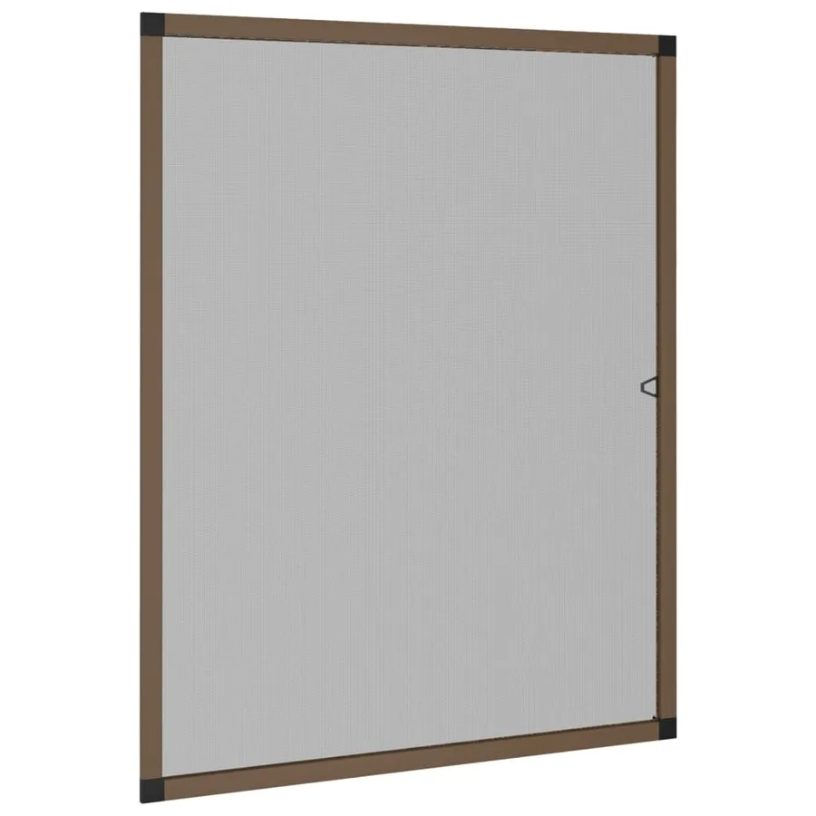 Moustiquaire pour fenêtres Marron 100x120 cm - 2