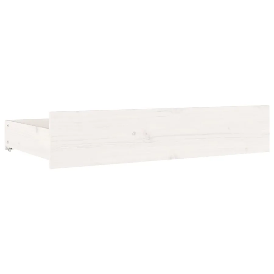 Cadre de lit sans matelas avec tiroirs blanc 160x200 cm - 8