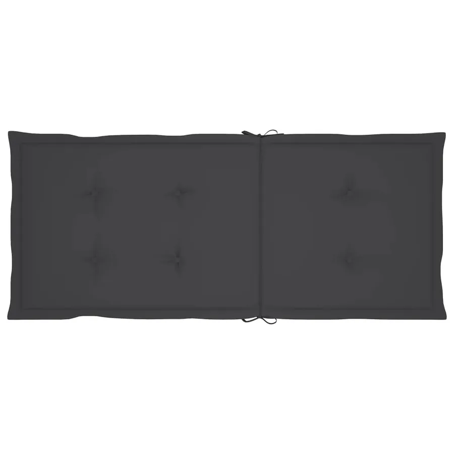 Chaises inclinables de jardin et coussins lot de 8 Gris Acacia - 15