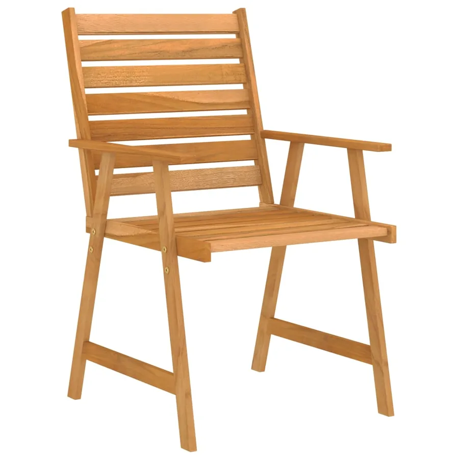 Ensemble à manger de jardin 5 pcs Bois d'acacia solide - 5