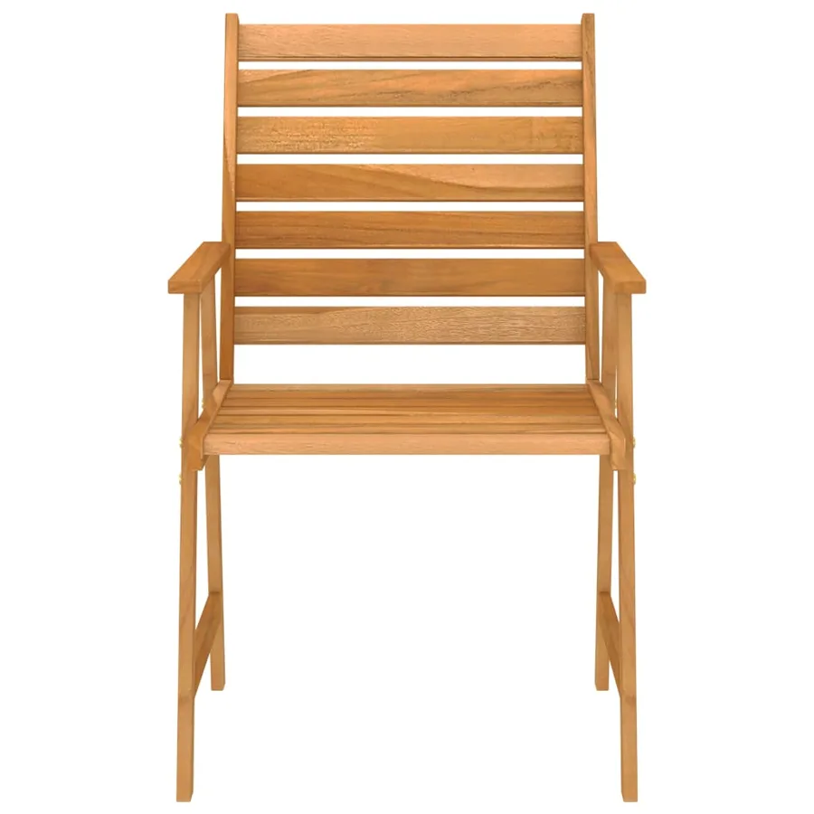 Ensemble à manger de jardin 5 pcs Bois d'acacia solide - 6