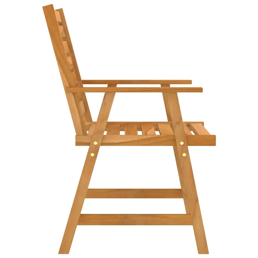 Ensemble à manger de jardin 5 pcs Bois d'acacia solide - 7