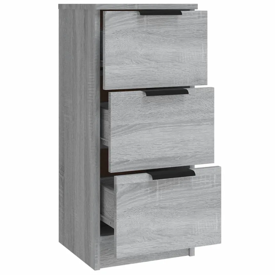 Buffets 3 pcs Sonoma gris Bois d'ingénierie - 10