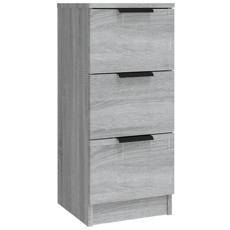 Buffets 3 pcs Sonoma gris Bois d'ingénierie - 9
