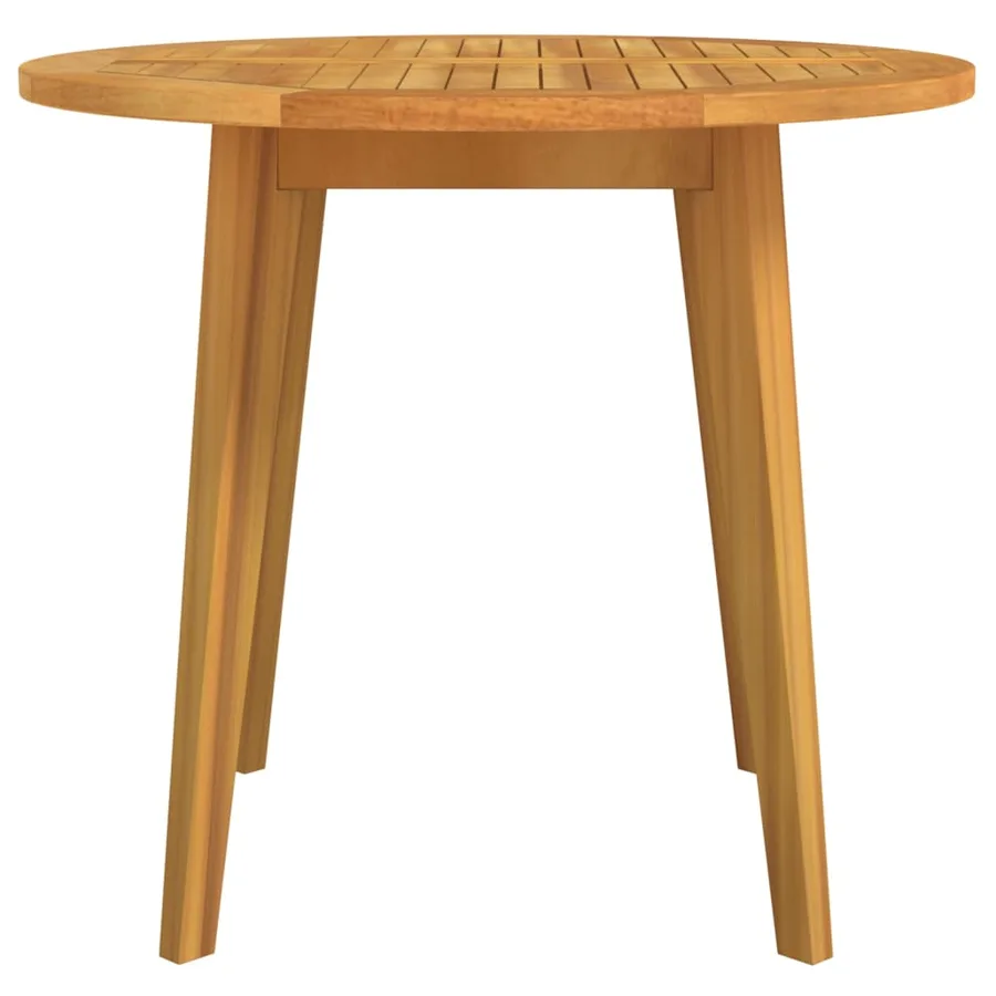 Table de jardin Ø85x75 cm Bois d'acacia solide - 3