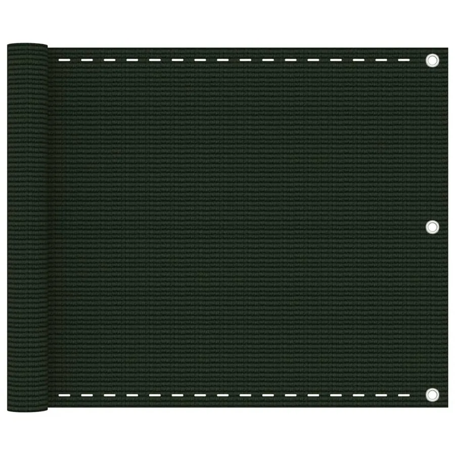 Écran de balcon Vert foncé 75x300 cm PEHD