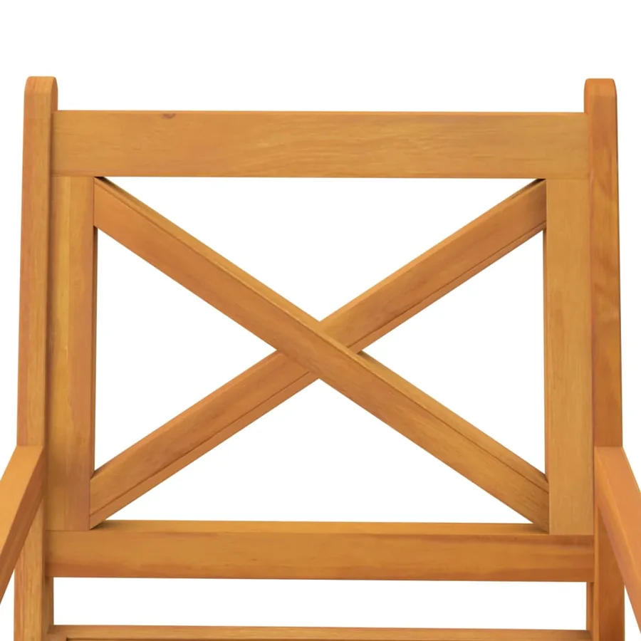 Ensemble à manger de jardin 3 pcs Bois d'acacia solide - 11