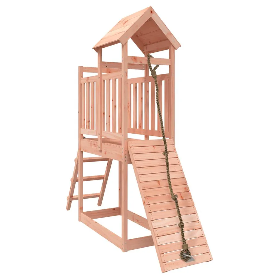 Maisonnette de jeu avec mur d'escalade bois massif Douglas - 2