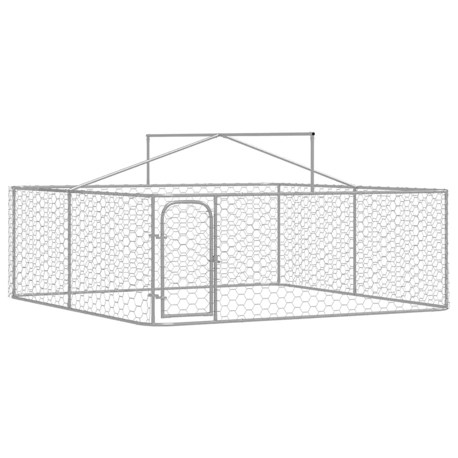Chenil extérieur avec toit 300x300x150 cm - 7