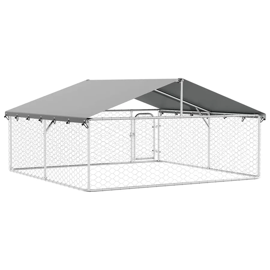 Chenil extérieur avec toit 300x300x150 cm - 9