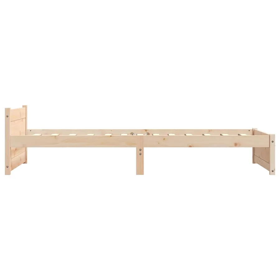 Cadre de lit sans matelas bois massif 90x200 cm - 5