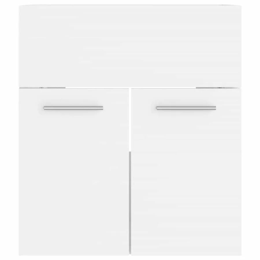 Armoire d'évier Blanc 41x38,5x46 cm Bois d’ingénierie - 3