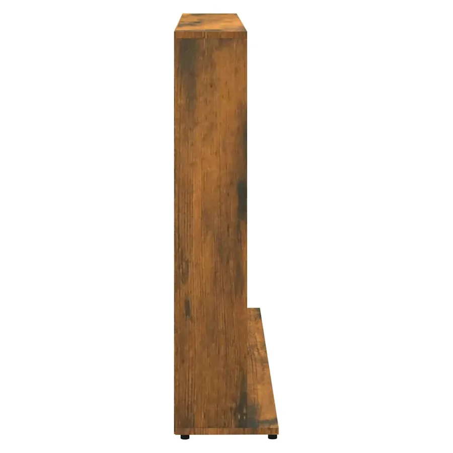 Armoire à CD Chêne fumé 100x23x89,5 cm Bois d'ingénierie - 4