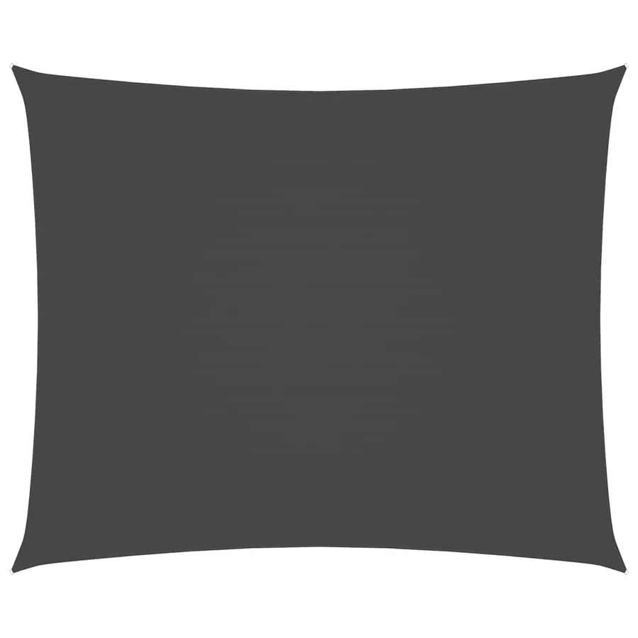 Voile de parasol tissu oxford rectangulaire 6x7 m anthracite - 2
