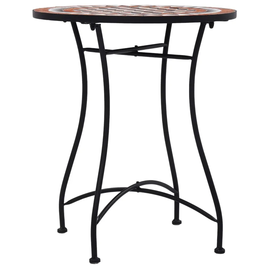 Table de bistro mosaïque Marron 60 cm Céramique - 2